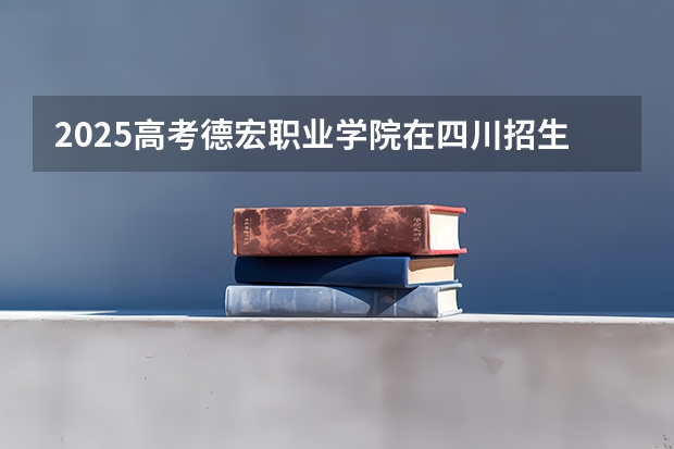 2025高考德宏职业学院在四川招生计划（2026参考）