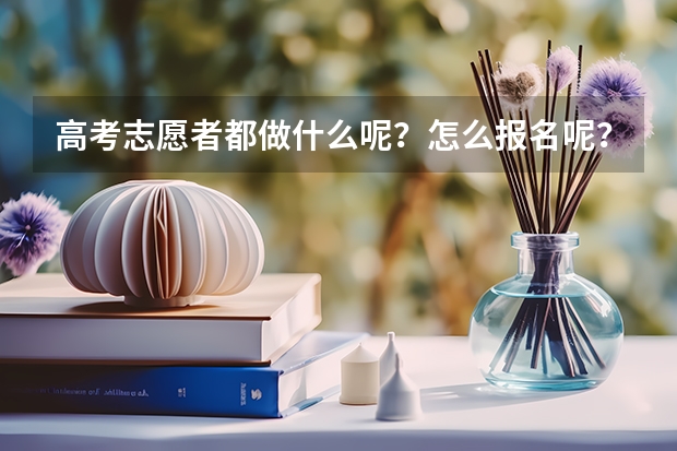 高考志愿者都做什么呢？怎么报名呢？